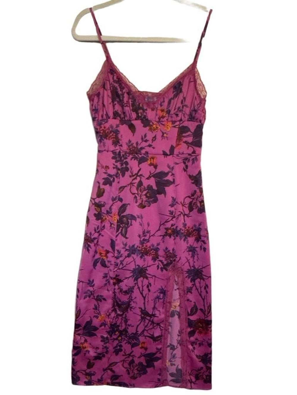 UO Audrey Lace Detail Midi Dress